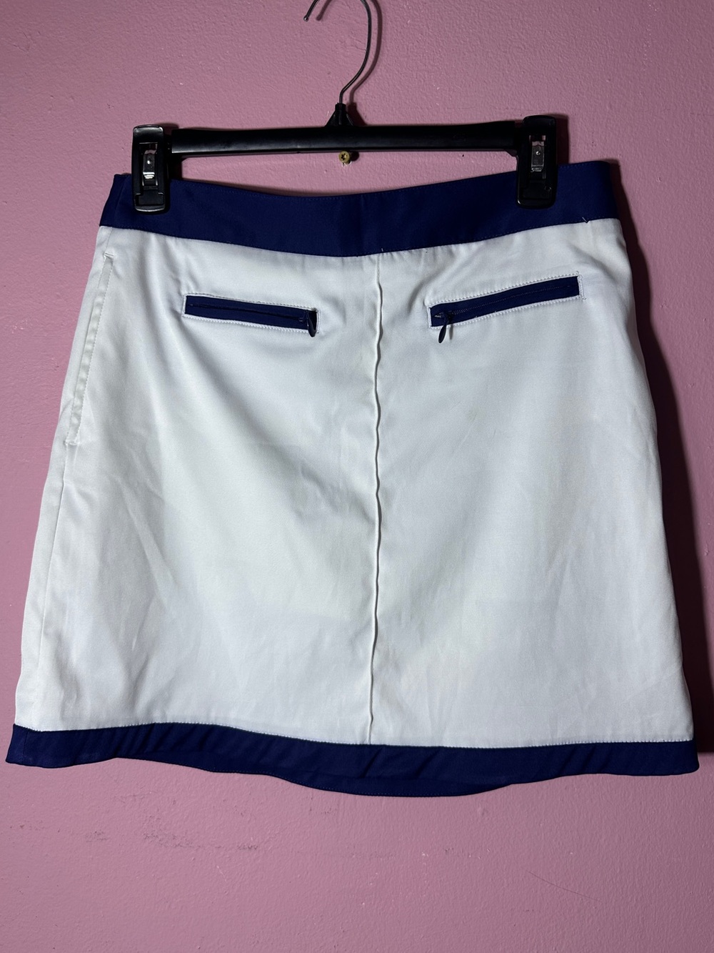 Greg Norman Collection White Skirt with Navy Trim